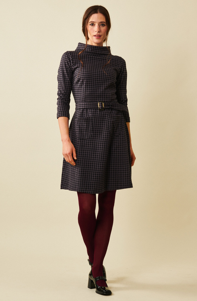 Kim Houndstooth Dress
