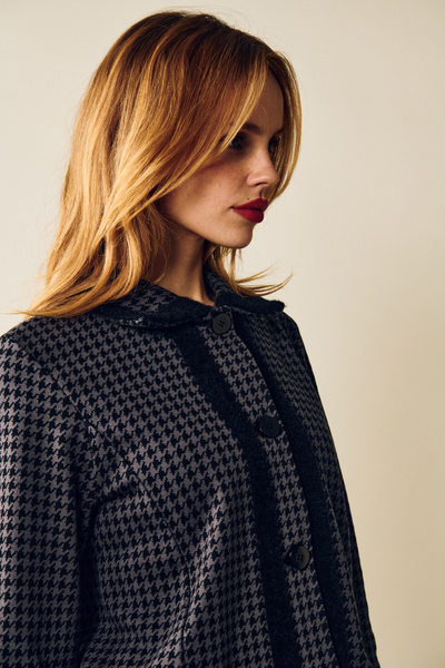 Greta Houndstooth Blazer