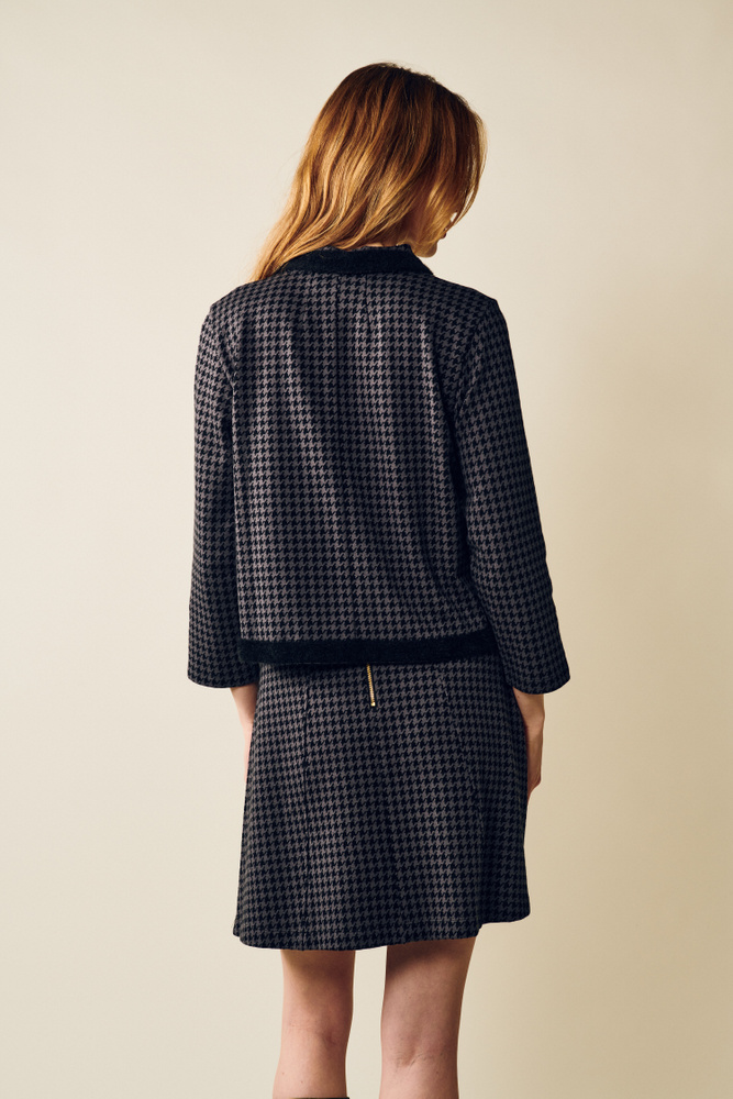 Greta Houndstooth Blazer