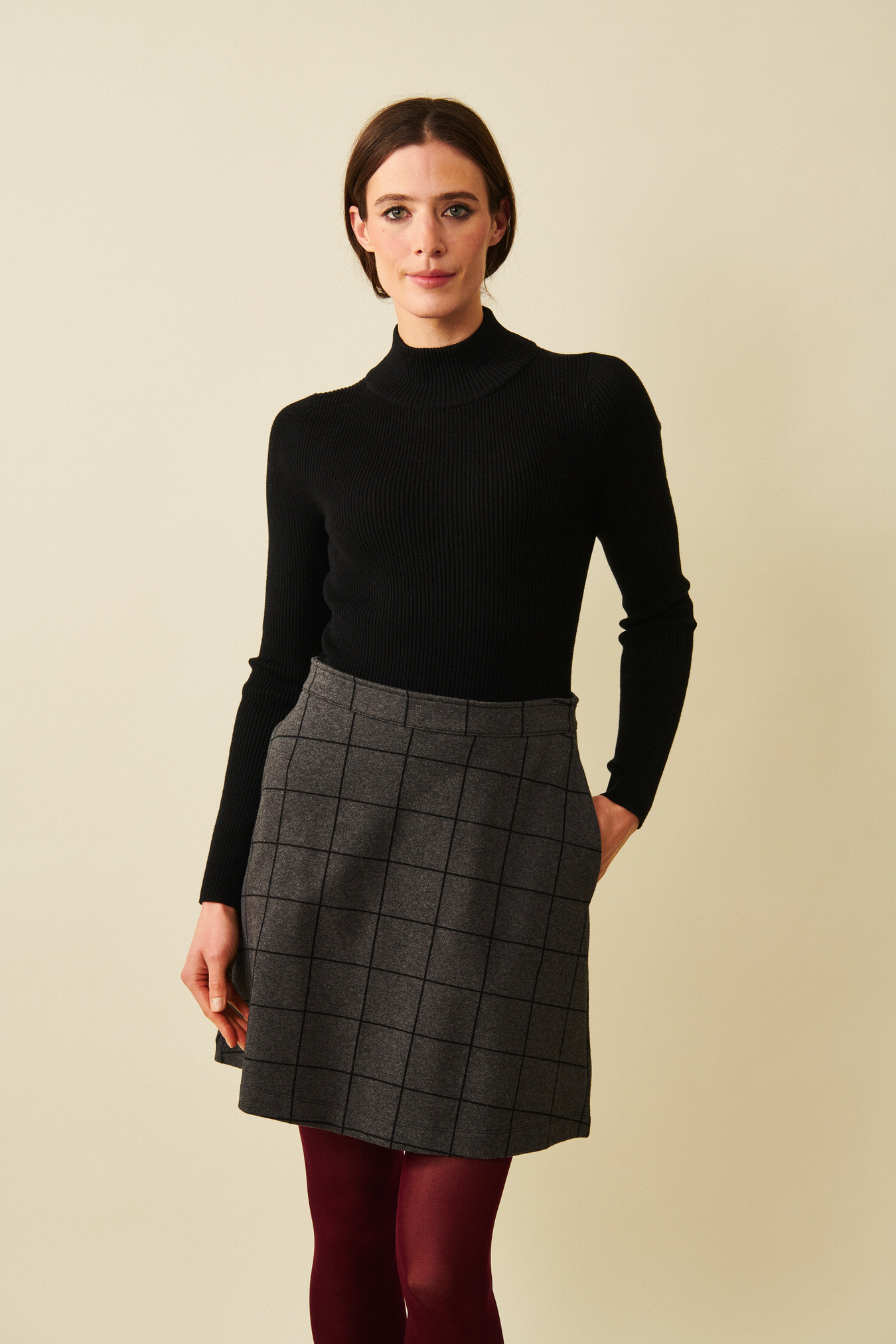 Melina Check Skirt