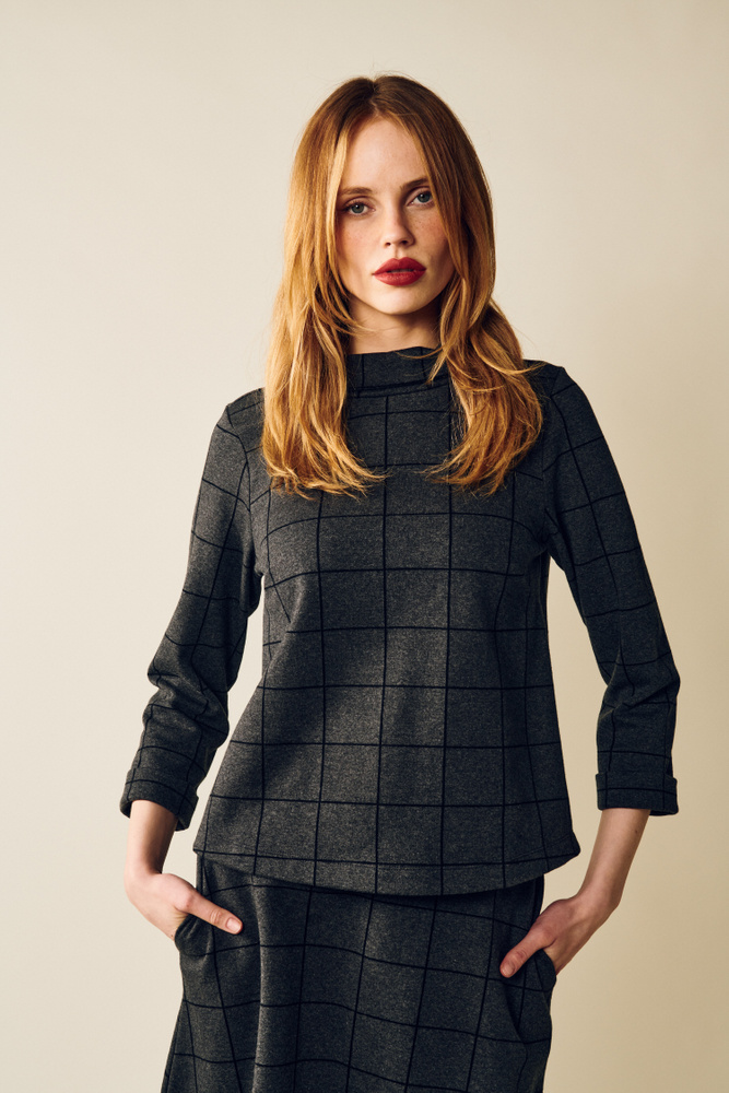 Tara Check Jumper
