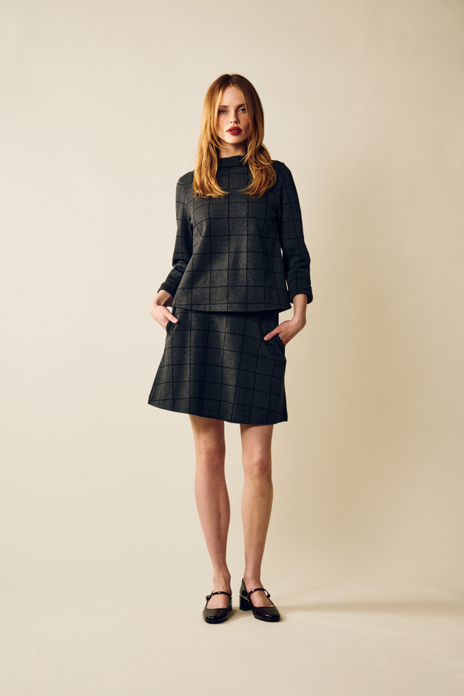 Tara Check Jumper