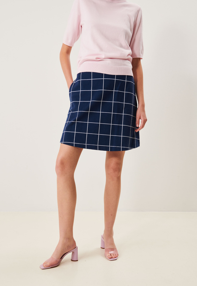 Melina Check skirt