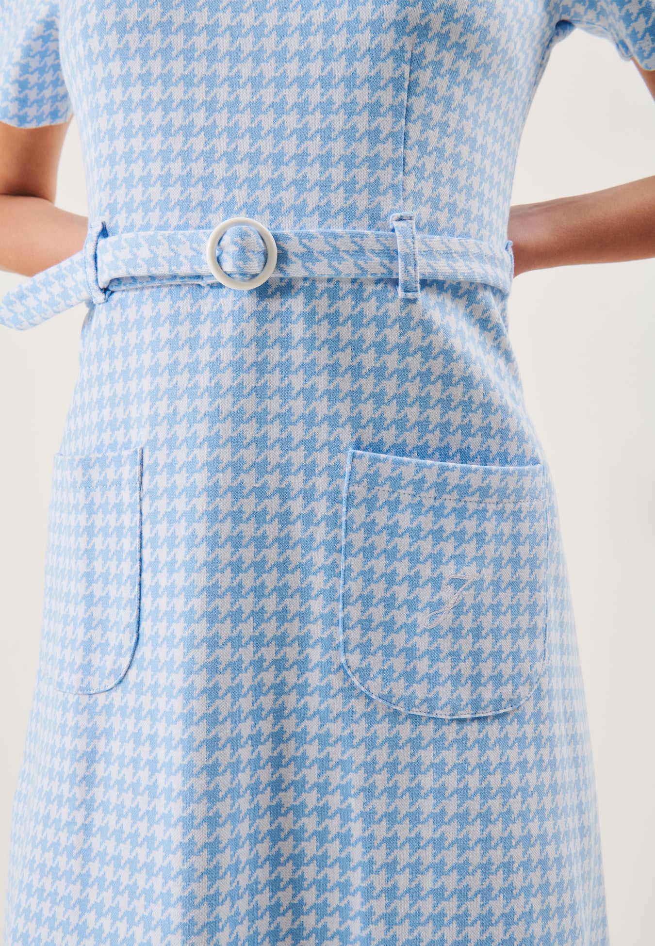 Paulina Houndstooth Dress