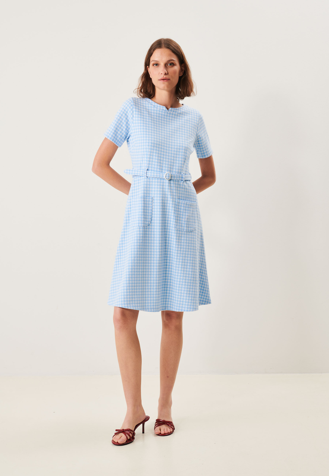 Paulina Houndstooth Dress