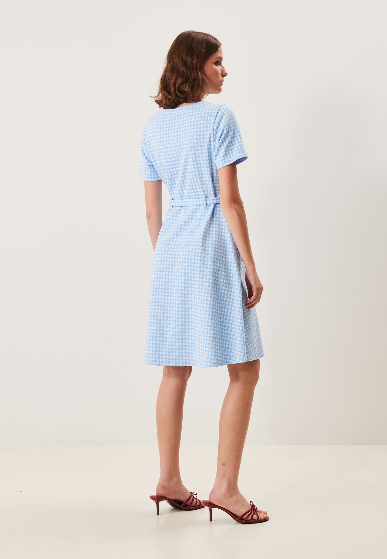 Paulina Houndstooth Dress