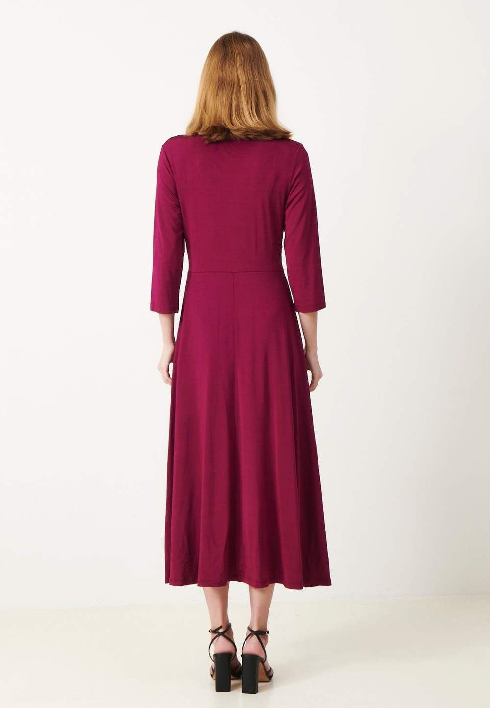 clarissa midi dress Puff Sleeve Midi Dress - Clarissa