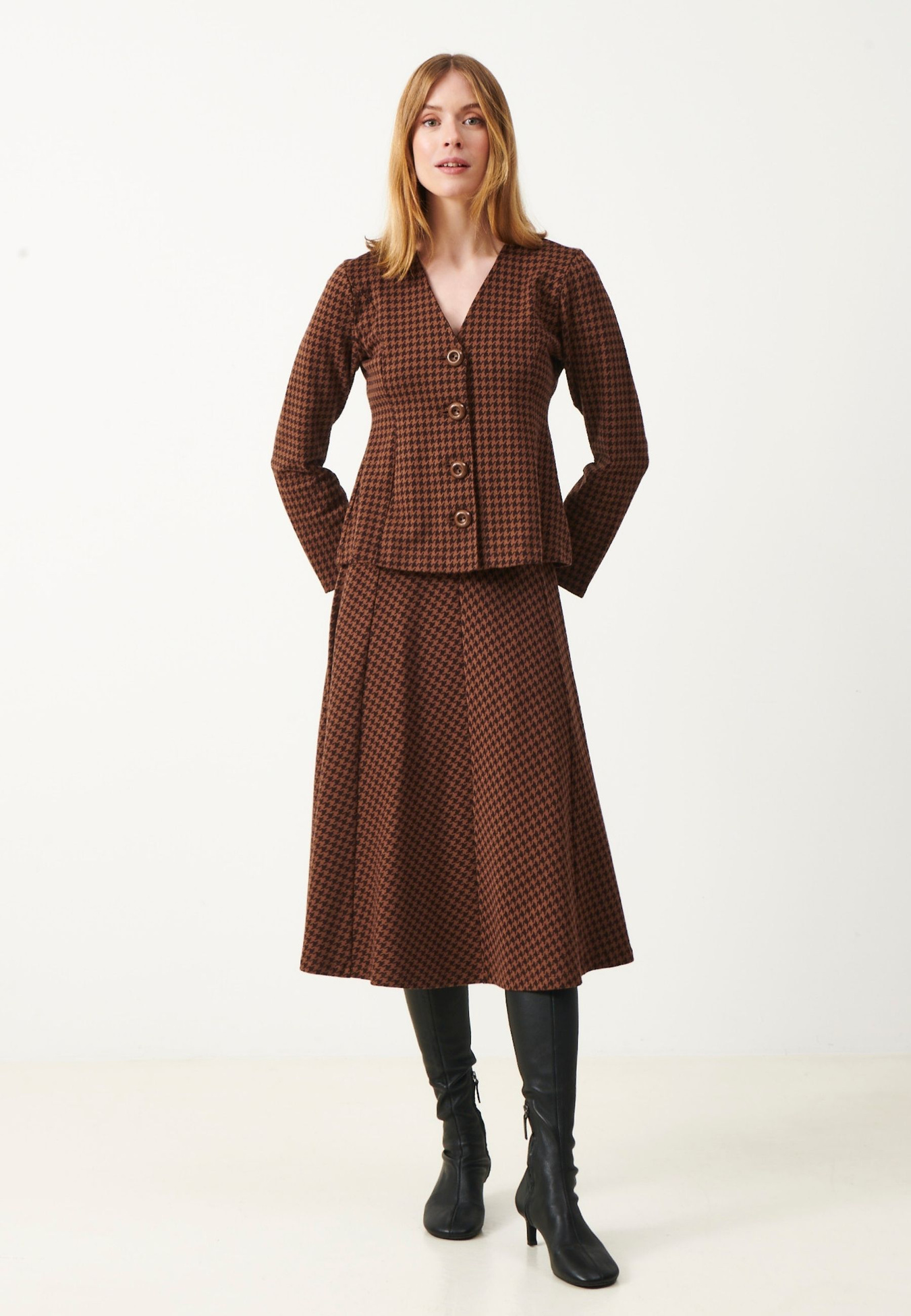 Sanna Skirt Houndstooth