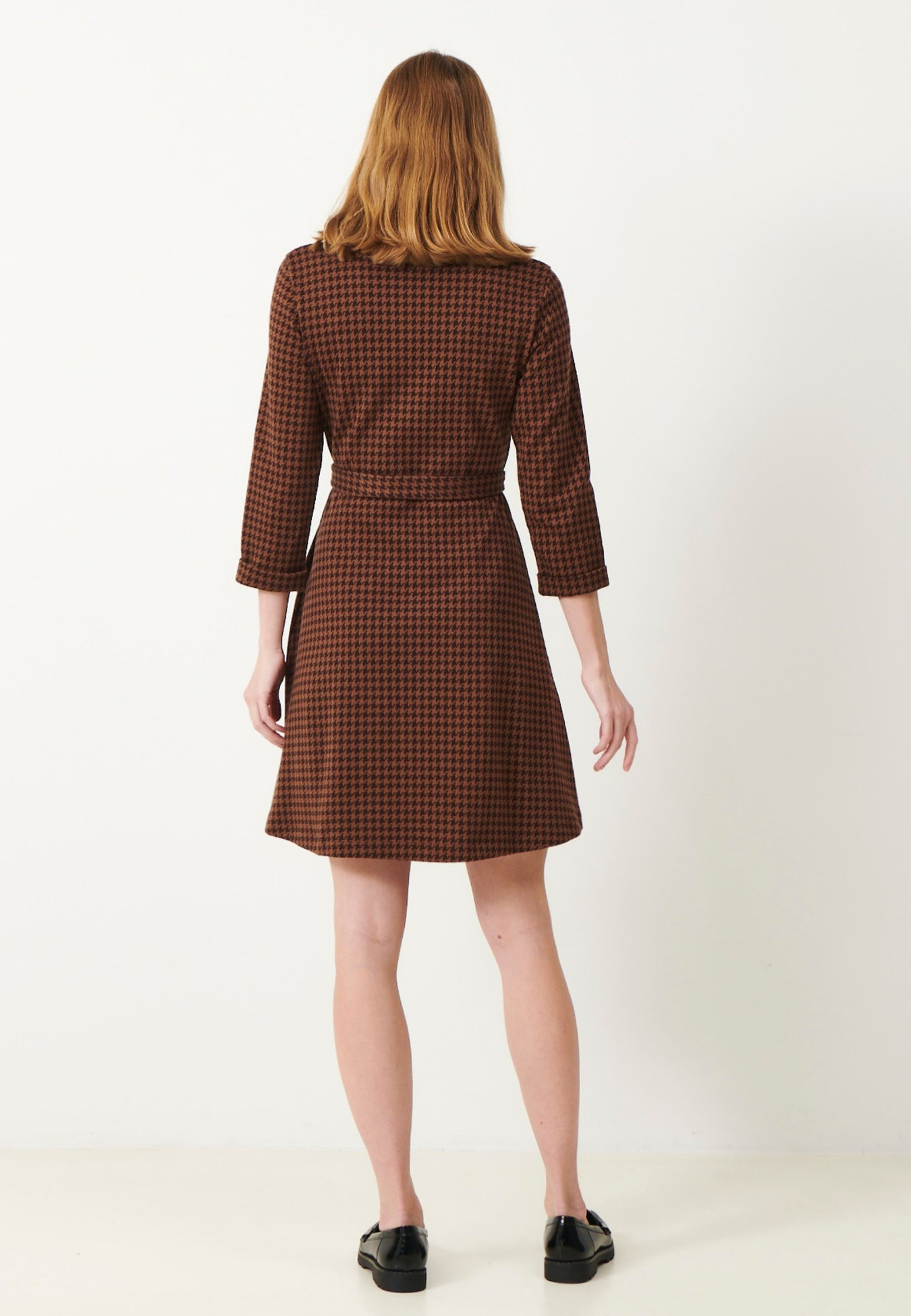 Tea Dress Houndstooth