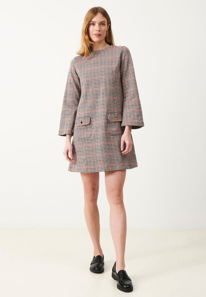 Janet Dress Glen Check