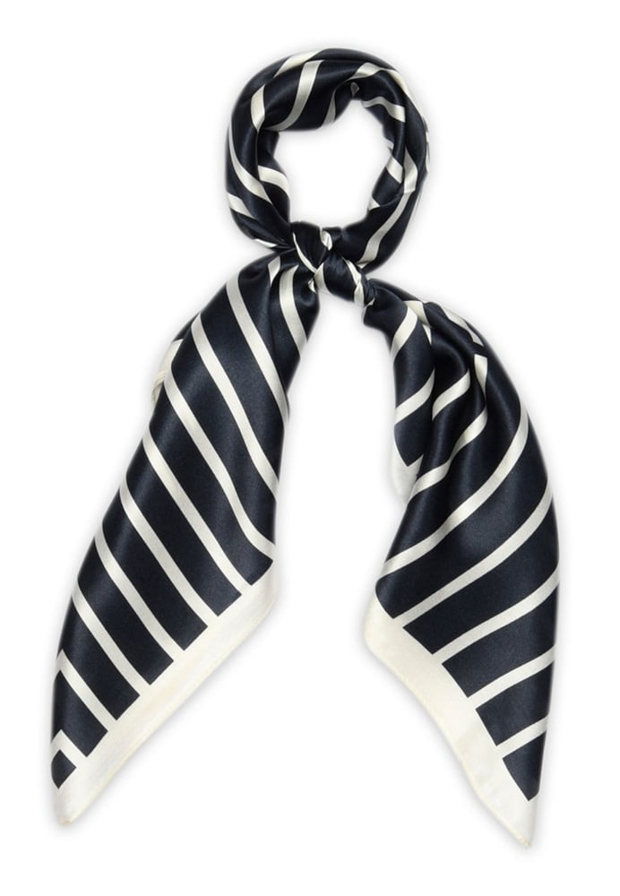 Lines silk scarf